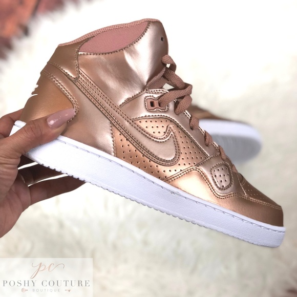 NIKE Son of Force Mid Rose Gold / Bronze 12